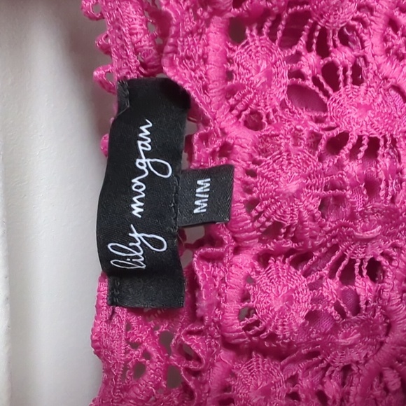 Cute pink summer top with crochet details - Picture 2 of 5